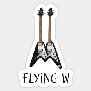 Flying W Electric Guitar Sticker